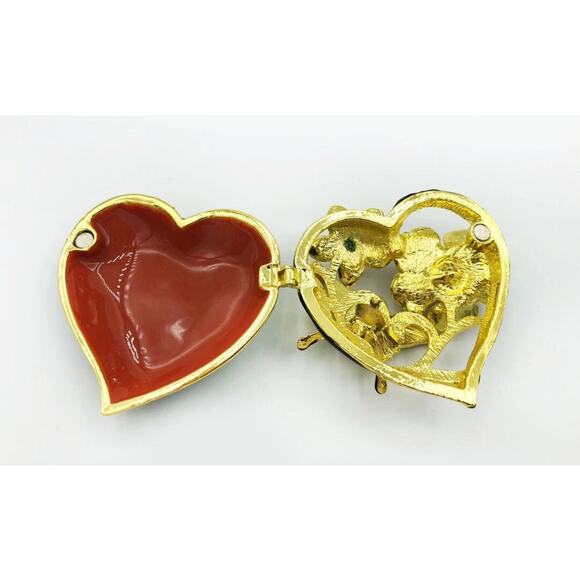 Cherished Treasures Enamel Butterfly With Crystals Floral Hinged trinket Box - Picture 4 of 6